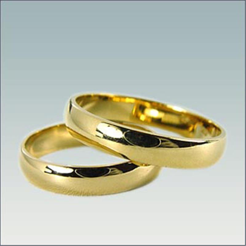 Poročni prstan iz rumenega zlata M 1