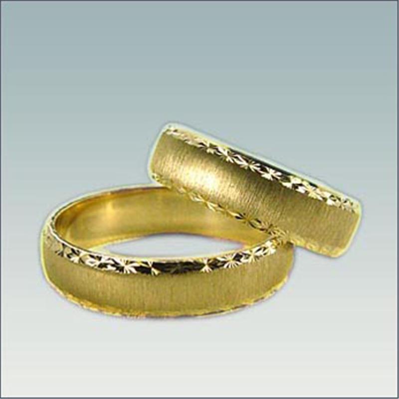 Poročni prstan iz rumenega zlata M 399
