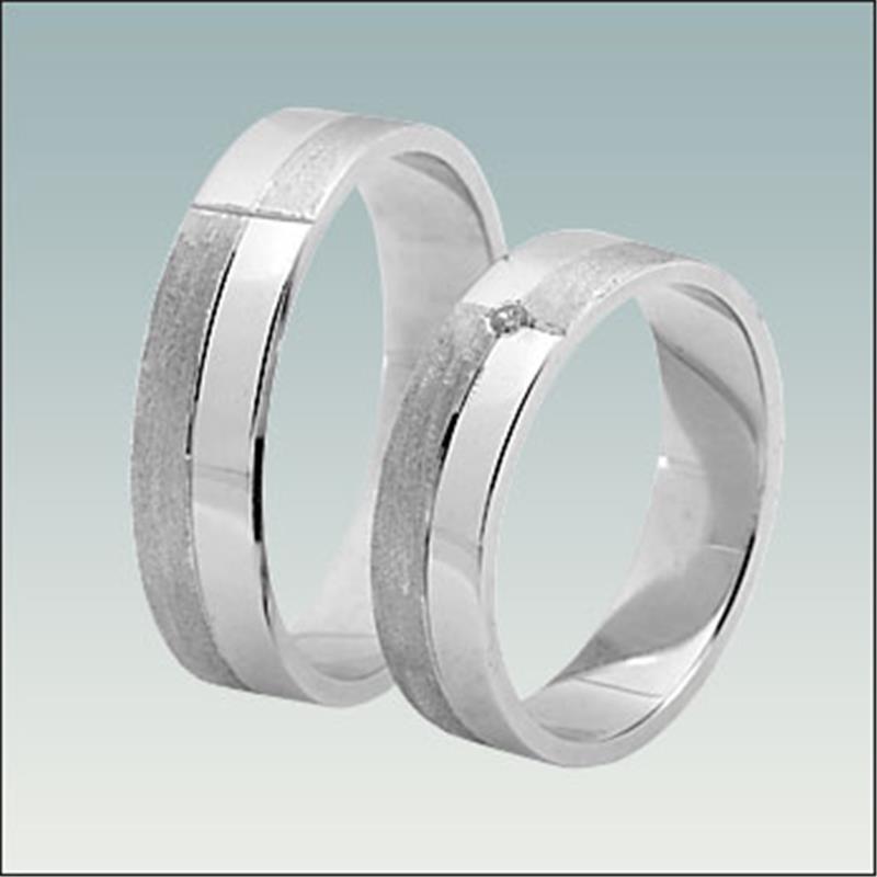 Poročni prstan iz belega zlata M 520