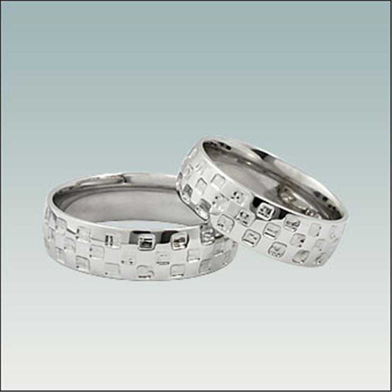 Poročni prstan iz belega zlata M 974