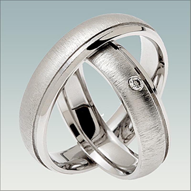 Poročni prstan iz belega zlata MN 122