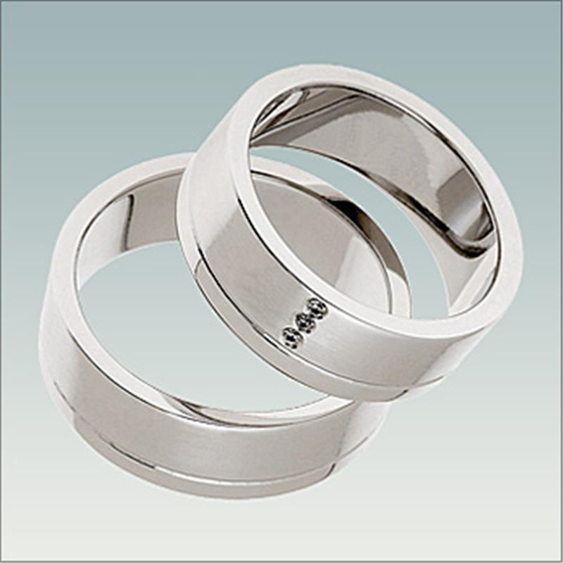 Prstan iz belega zlata BN 156