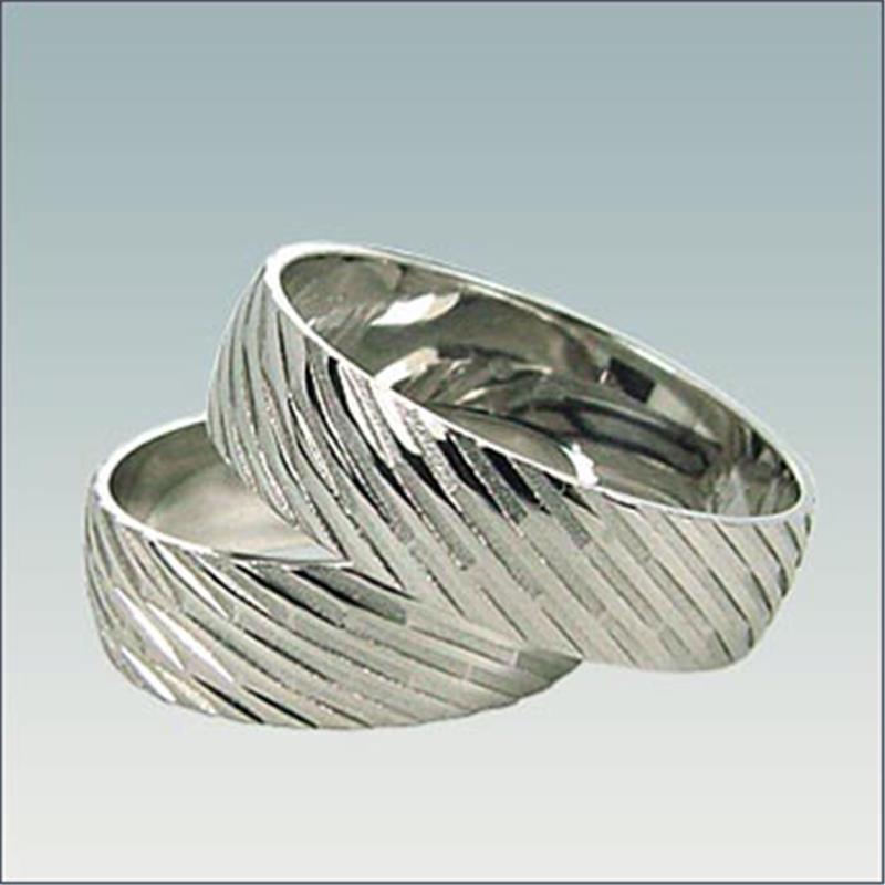 Poročni prstan iz belega zlata M 258