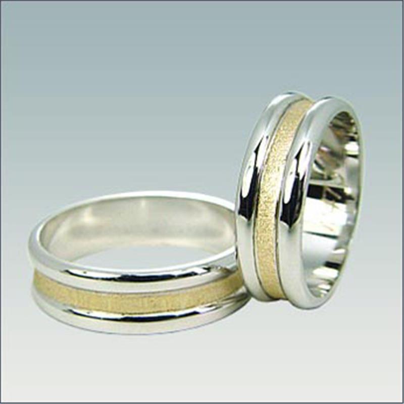 Poročni kombiniran prstan M 473