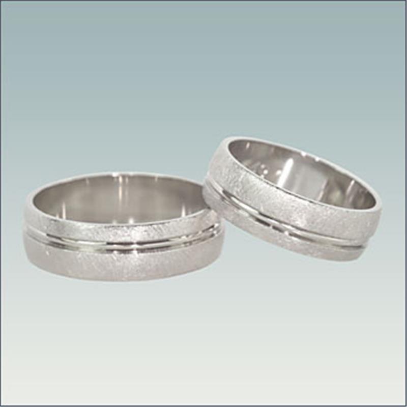 Poročni prstan iz belega zlata M 497