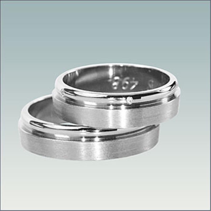 Poročni prstan iz belega zlata M 498