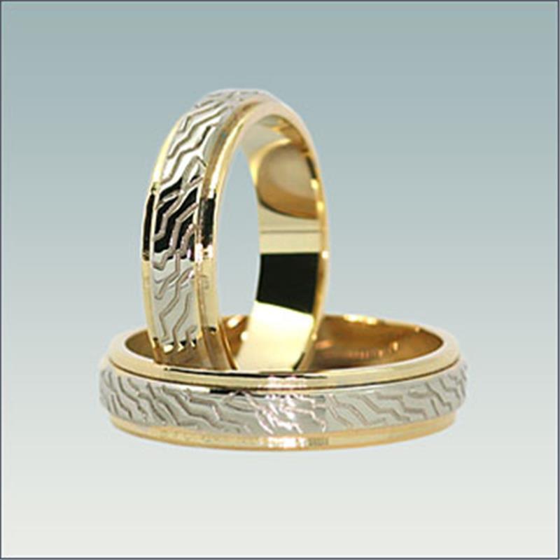 Poročni kombiniran prstan M 842