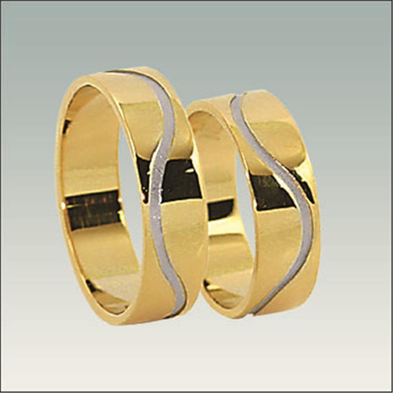 Poročni kombiniran prstan M 883