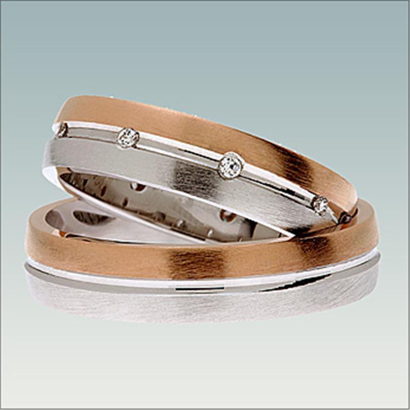 Poročni kombiniran prstan MN135