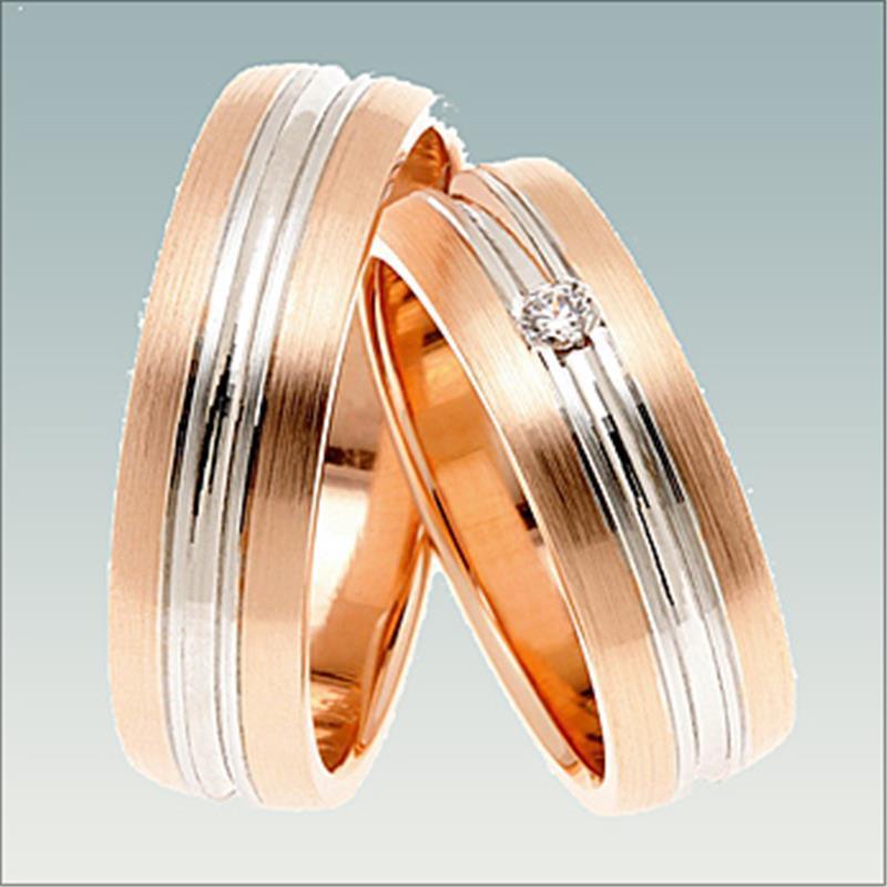 Poročni kombiniran prstan MN187