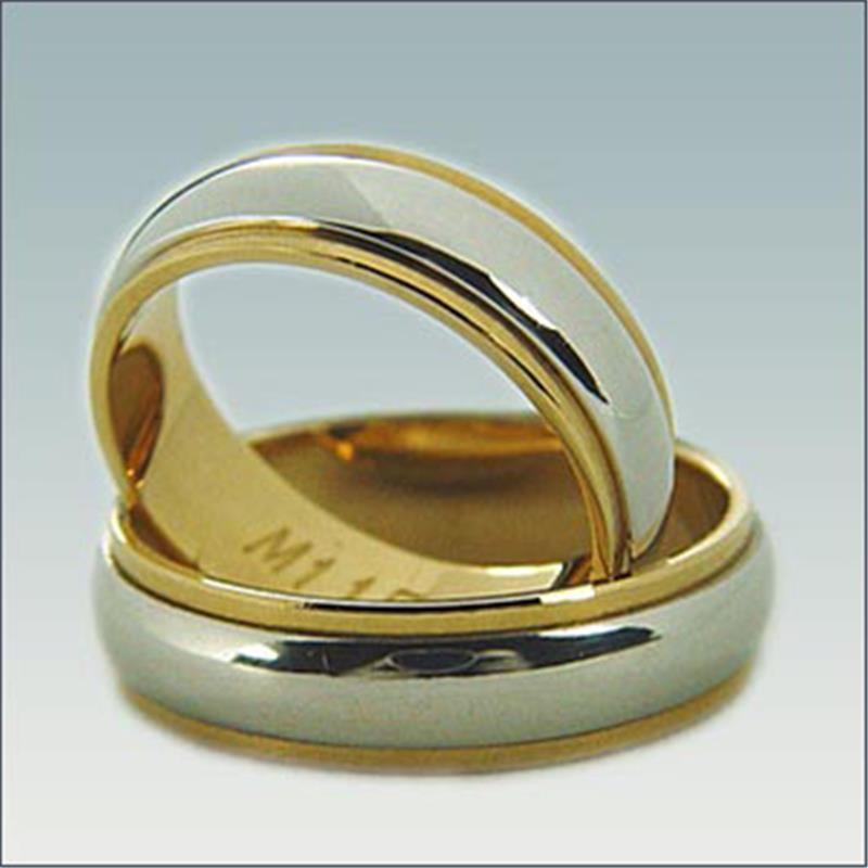 Poročni kombiniran prstan M 115