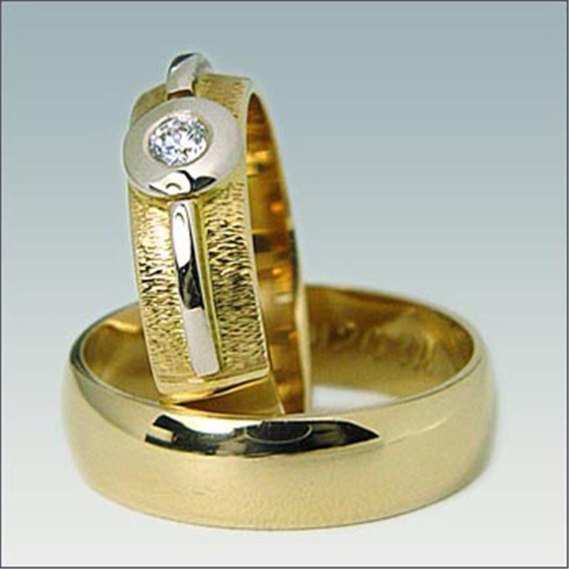 Poročni kombiniran prstan M 203