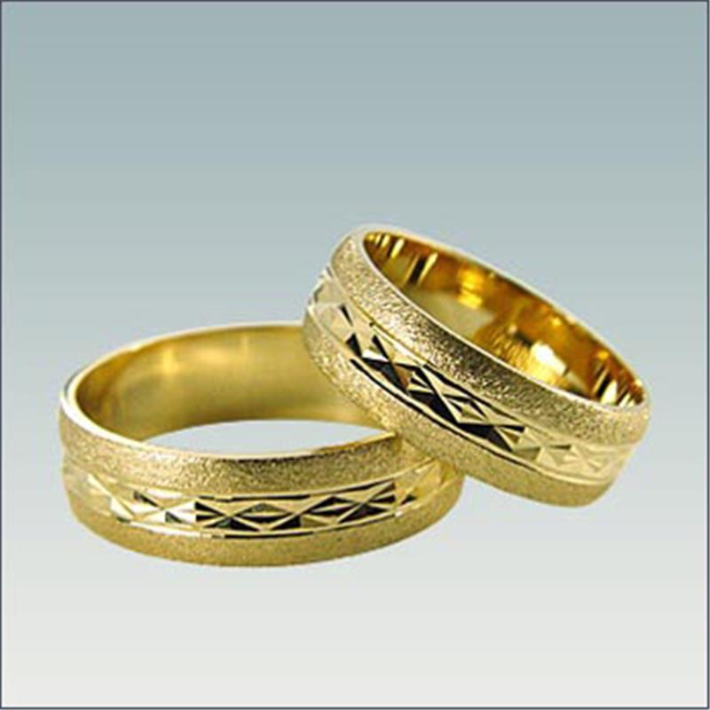 Poročni prstan iz rumenega zlata M 264