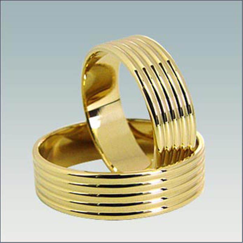 Poročni prstan iz rumenega zlata M 267