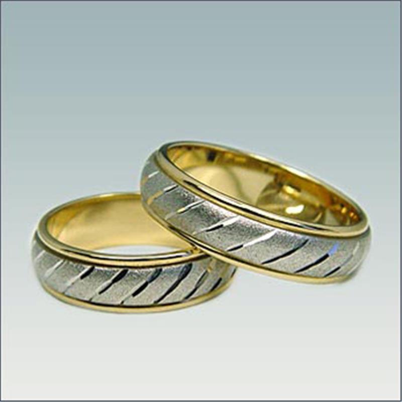 Poročni kombiniran prstan M 338