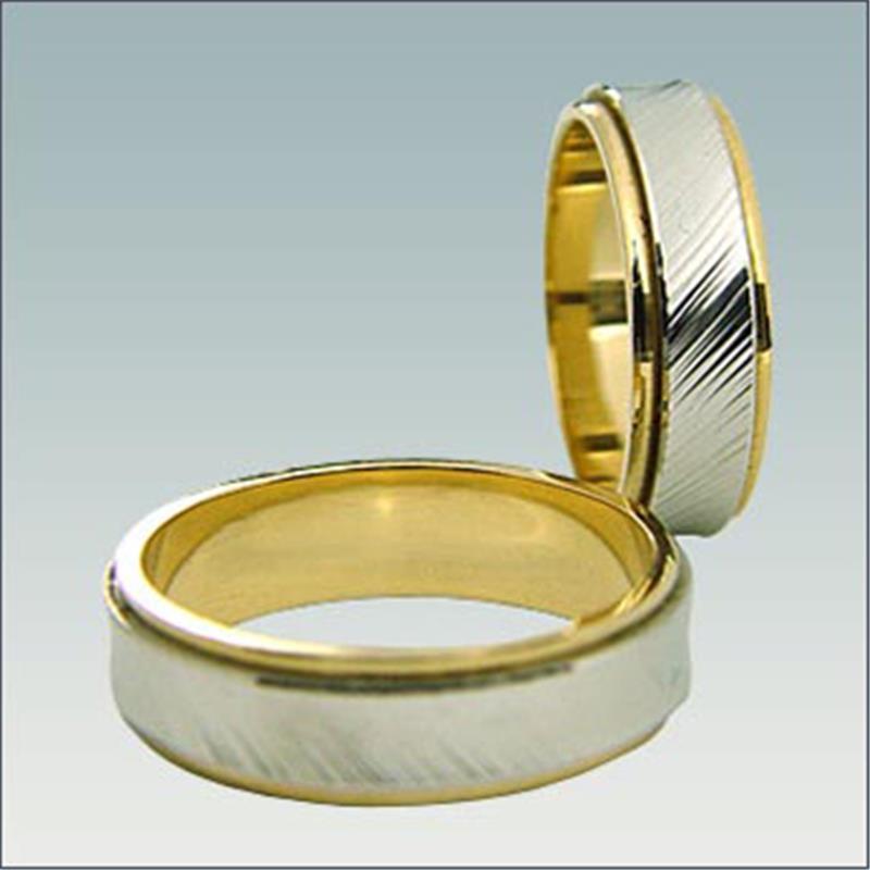 Poročni kombiniran prstan M 393