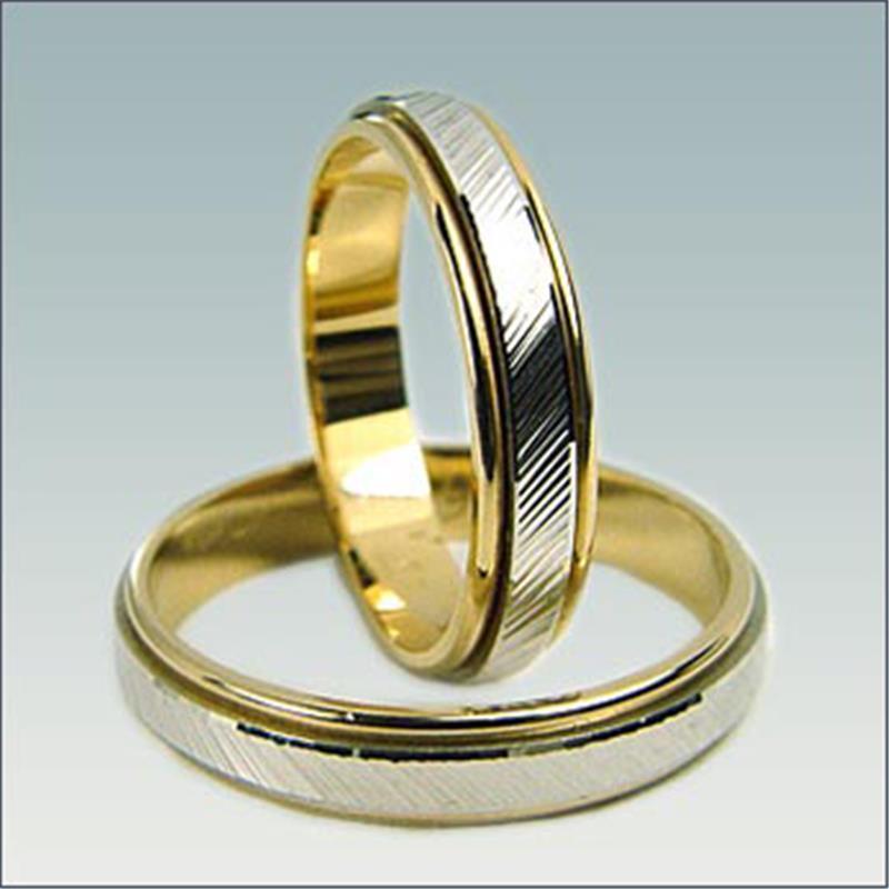 Poročni kombiniran prstan M 394