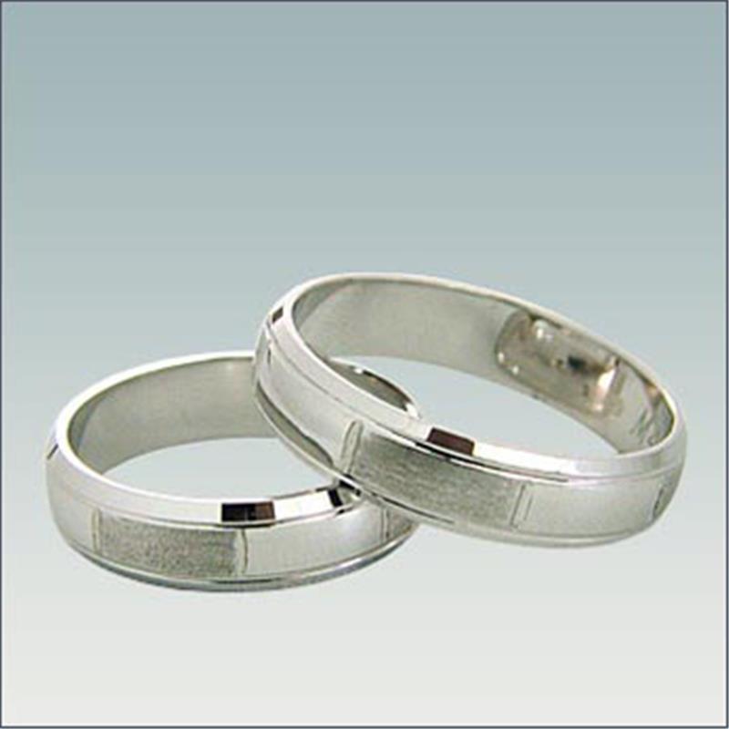 Poročni prstan iz belega zlata M 408