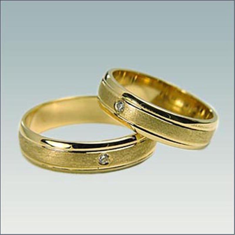 Poročni prstan iz rumenega zlata M 430