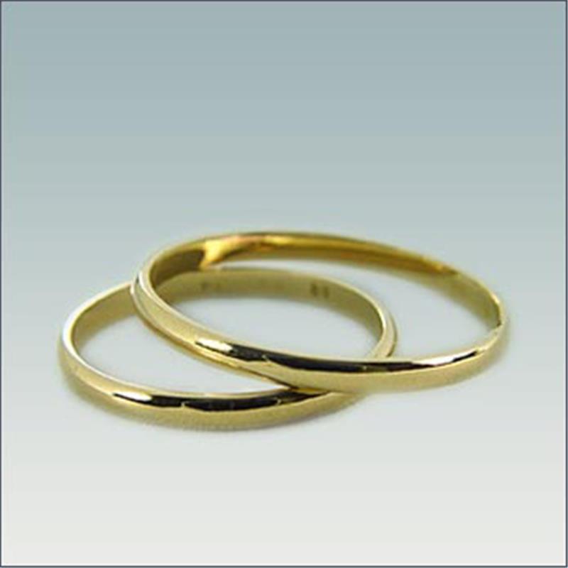 Poročni prstan iz rumenega zlata M 52