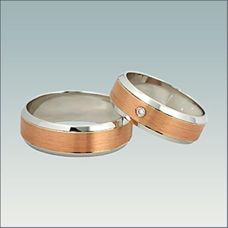 Poročni kombiniran prstan M 528