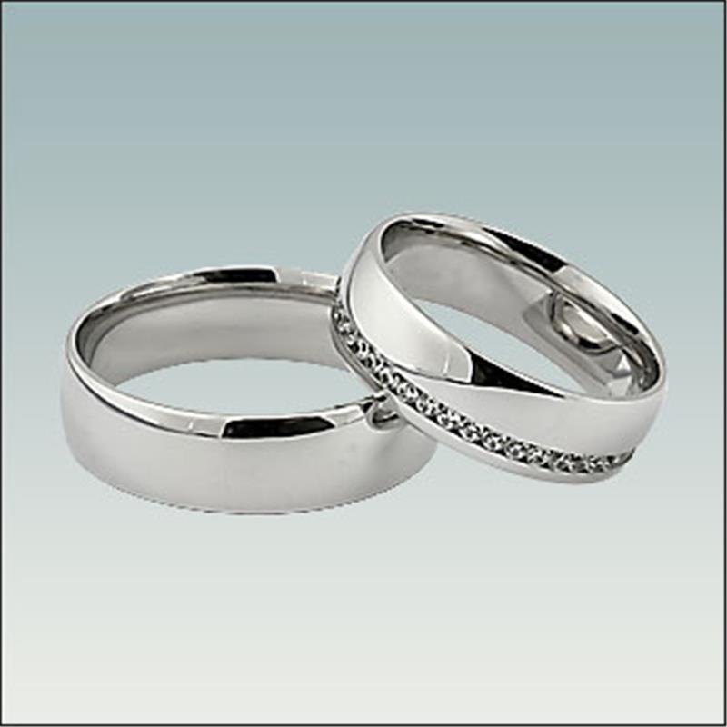 Poročni prstan iz belega zlata M 627