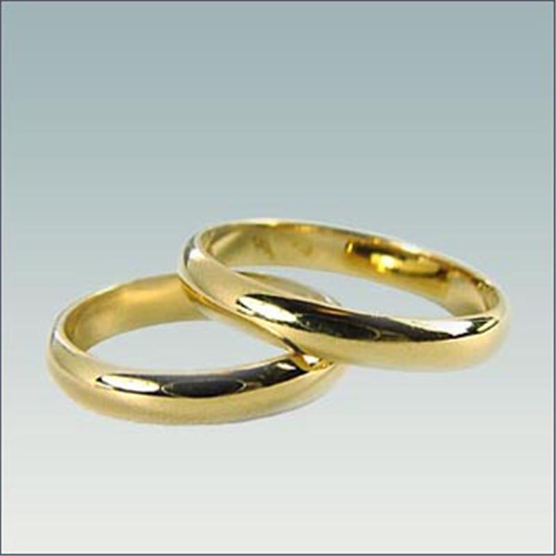 Poročni prstan iz rumenega zlata M 84