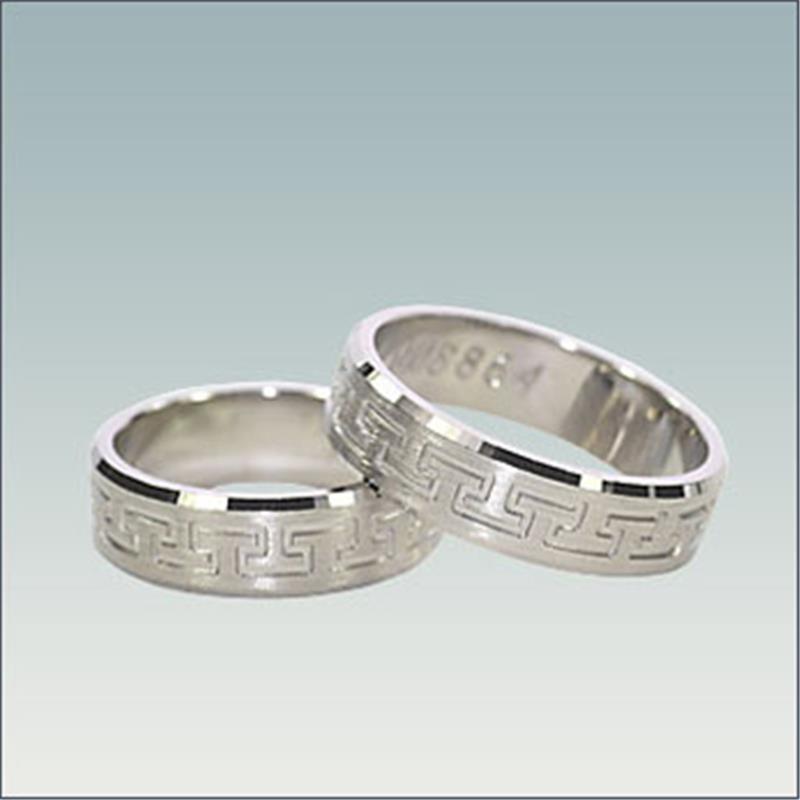 Poročni prstan iz belega zlata M 864