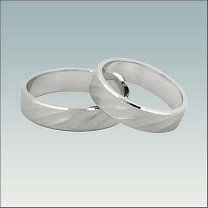 Poročni prstan iz belega zlata M 961
