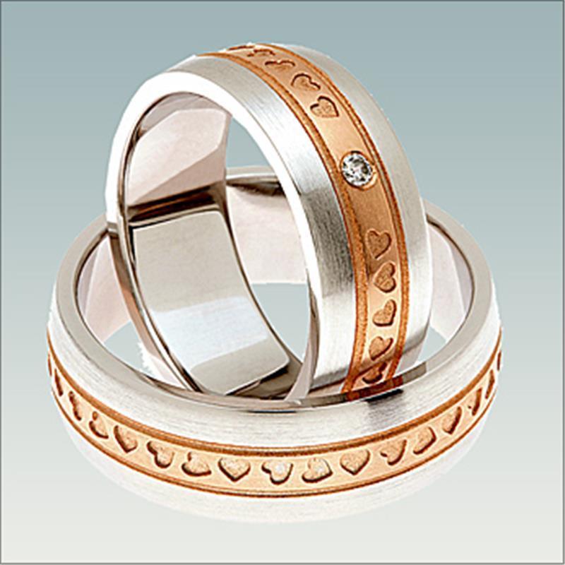 Poročni kombiniran prstan MN125
