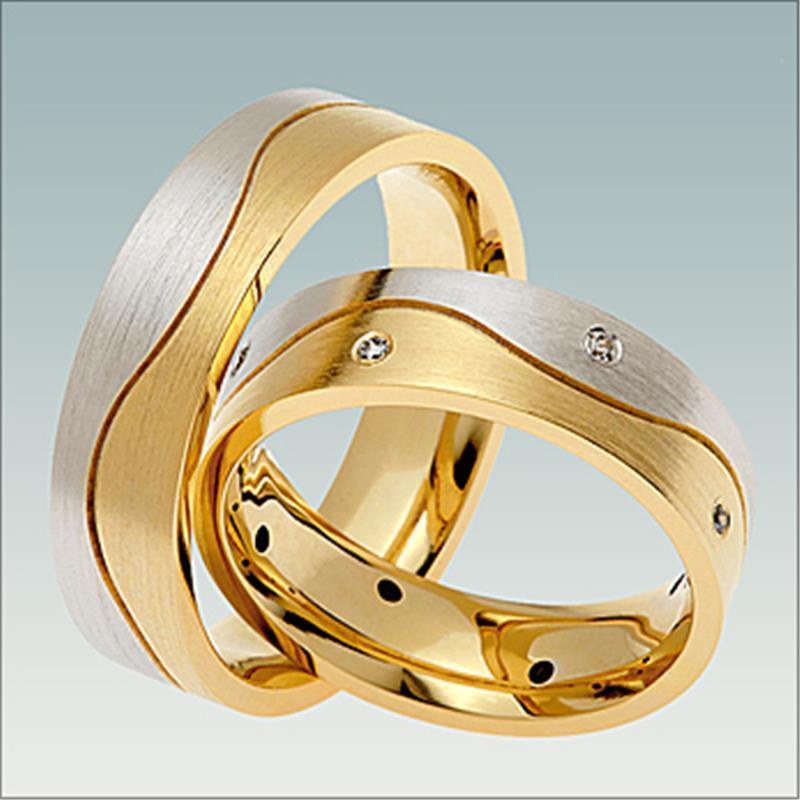 Poročni kombiniran prstan MN168