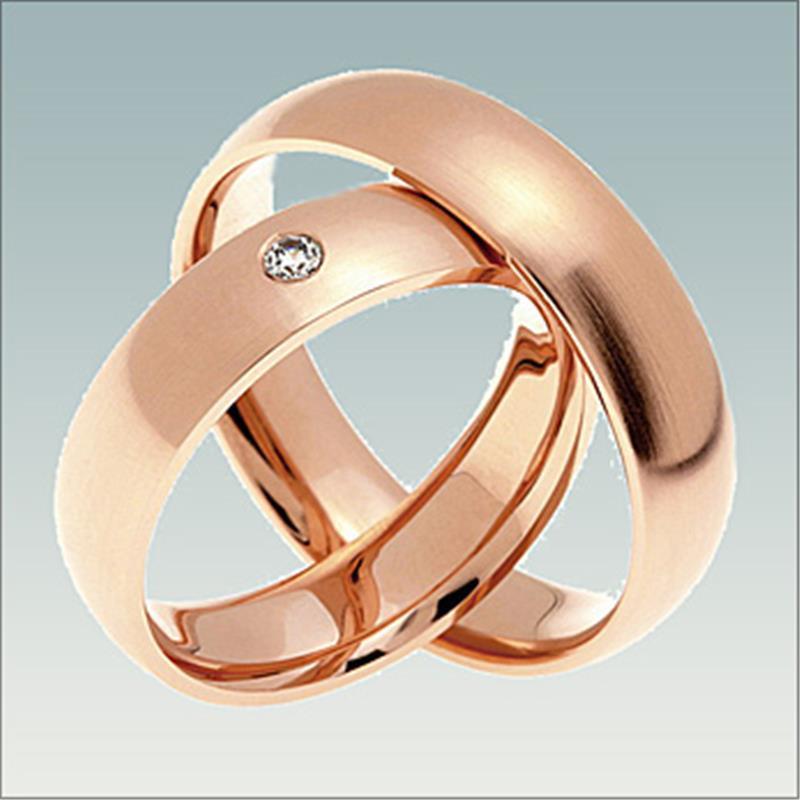 Poročni prstan iz rdečega zlata MN 198